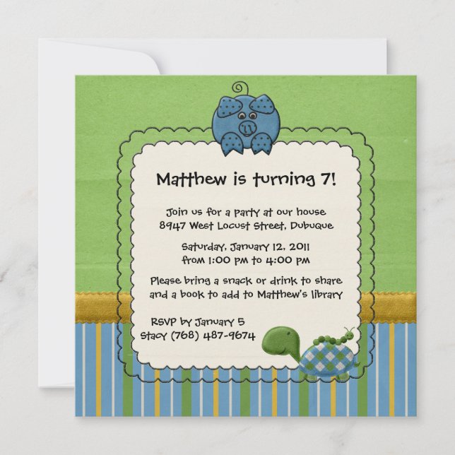 Backyard Friends Invitations (Front)