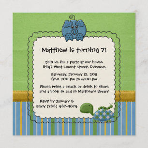 Backyard Friends Invitations