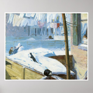 Backyard, Greenwich Village, John Sloan Poster