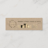 Backyard Honey Kraft Flower Hives Gold Heart Bees 