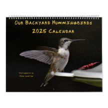 Backyard Hummingbirds 11” x 14.25” Calendar