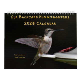 Backyard Hummingbirds 11” x 14.25” Calendar