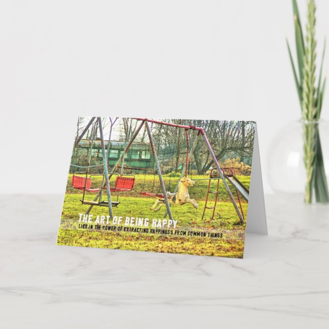 BACKYARD PLAY Greeting Card (Front)