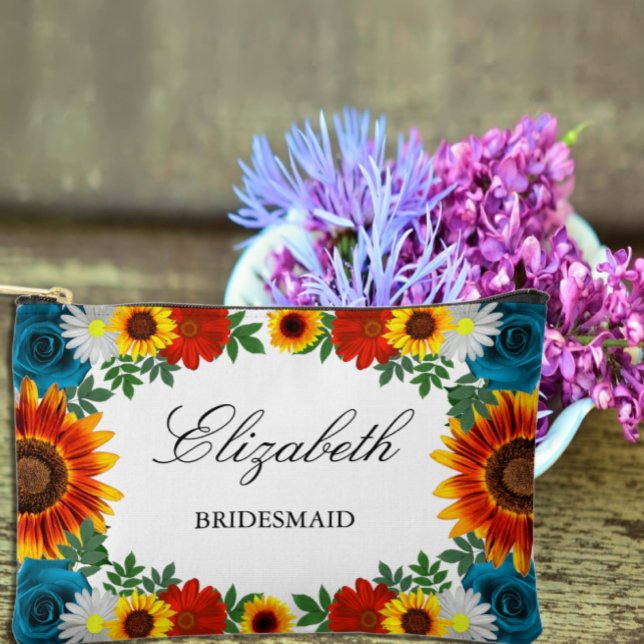 Backyard Summer Floral Accessory Pouch (Creator Uploaded)