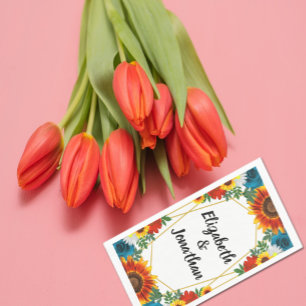 Backyard Summer Floral Geometric Napkin