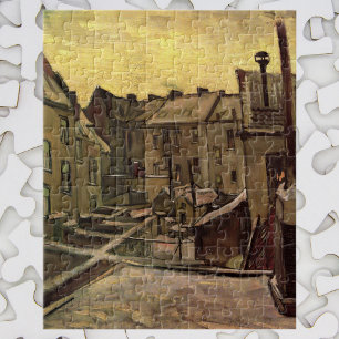 Backyards of Old Houses by Vincent van Gogh Jigsaw Puzzle