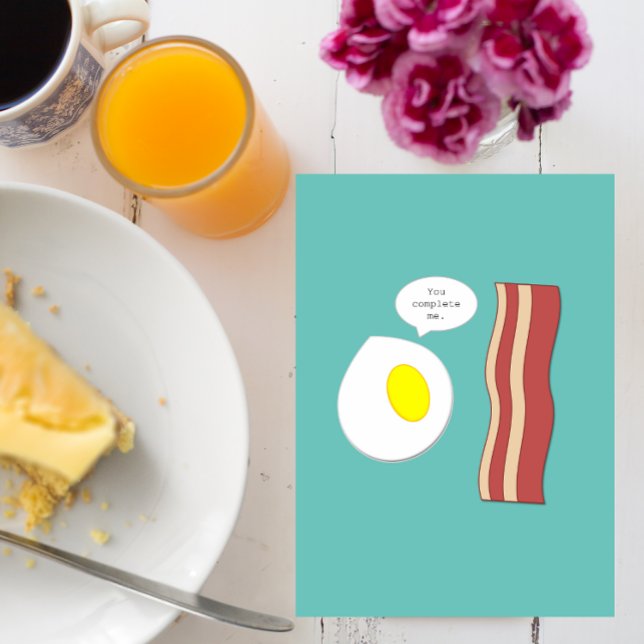 Bacon and Eggs Anniversary Card (Creator Uploaded)