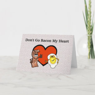 Bacon and Eggs Funny Valentine's Day Card