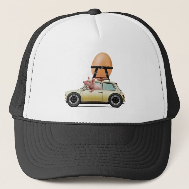 Bacon and Eggs on the Move – Vin Zzep Art Trucker Hat (Front)