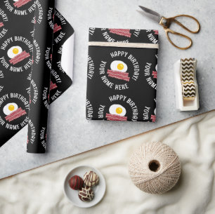 Bacon and egss favourite Birthday wrapping paper
