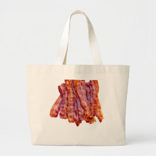 Bacon Bacon Bacon Large Tote Bag