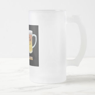 Bacon + Beer Are Up To Something Frosted Glass Beer Mug