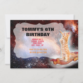 Bacon Cat Funny Invitation