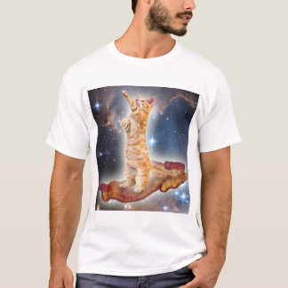 Bacon Cat in Space T-Shirt