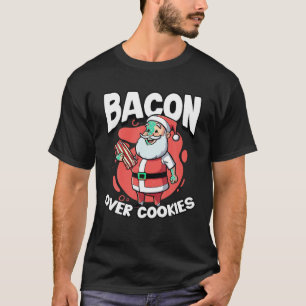 Bacon Christmas Santa Claus Meat Lover Christmas T T-Shirt