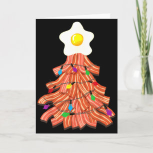 Bacon Christmas Tree Egg Top Shirt _ Funny Rk Love Card