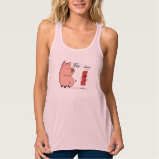 Bacon Dad Joke Lover Piggy Pig Design Singlet