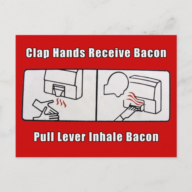 Bacon Dispenser Postcard (Front)