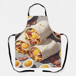 Bacon Egg Cheese Breakfast Wrap Apron