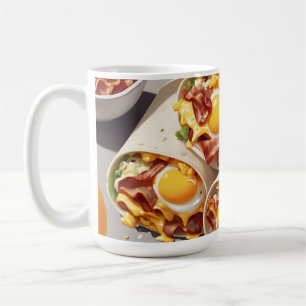 Bacon Egg Cheese Breakfast Wrap Coffee Mug