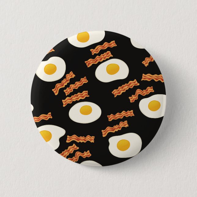 Bacon & Eggs 6 Cm Round Badge (Front)