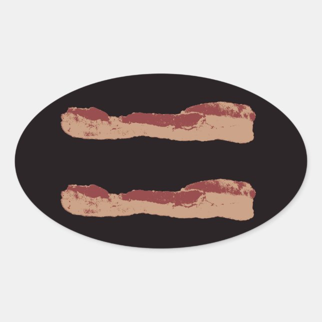 Bacon Equality Oval Sticker (Front)