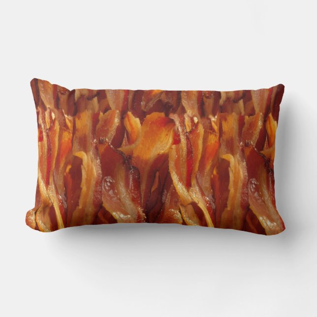 Bacon Fields Forever Decor Lumbar Cushion (Front)