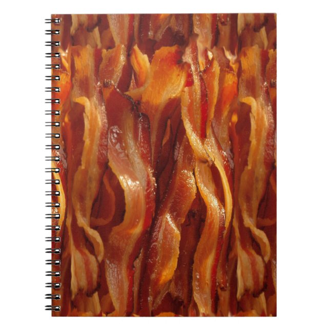 Bacon Fields Forever Decor Spiral Notebook (Front)