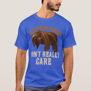 Bacon Hair Dont Really Care for Boy Video Gamers g T-Shirt