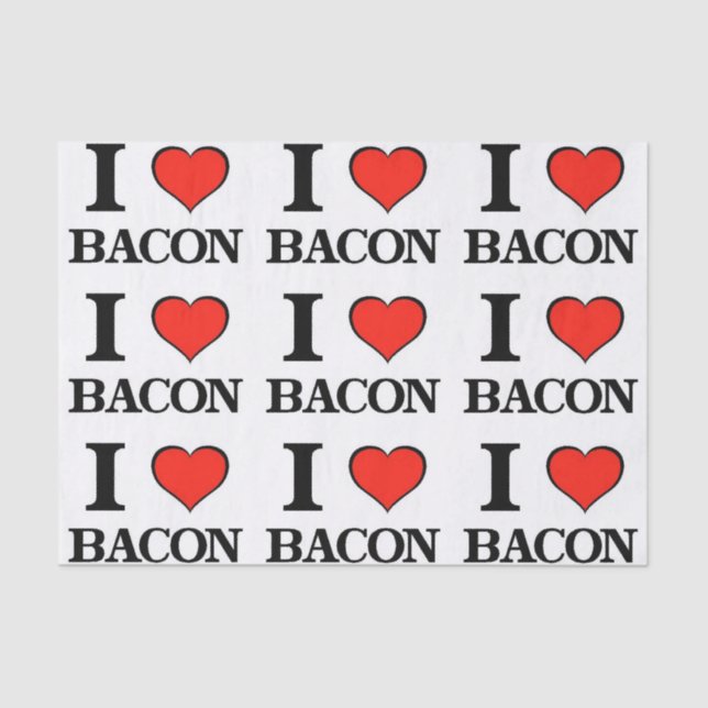Bacon Heart Tissue Paper (Front)