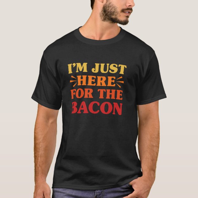 Bacon I Love Bacon Funny Food Lover T-Shirt (Front)