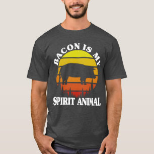 Bacon Is My Spirit Animal funny T-Shirt