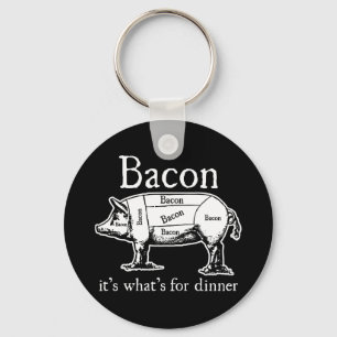 Bacon: It's what's for dinner. Key Ring