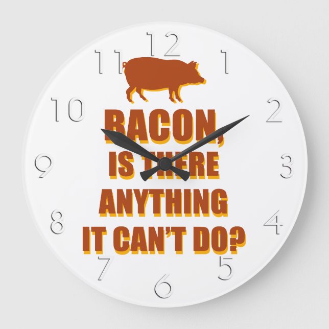 Bacon Large Clock (Front)
