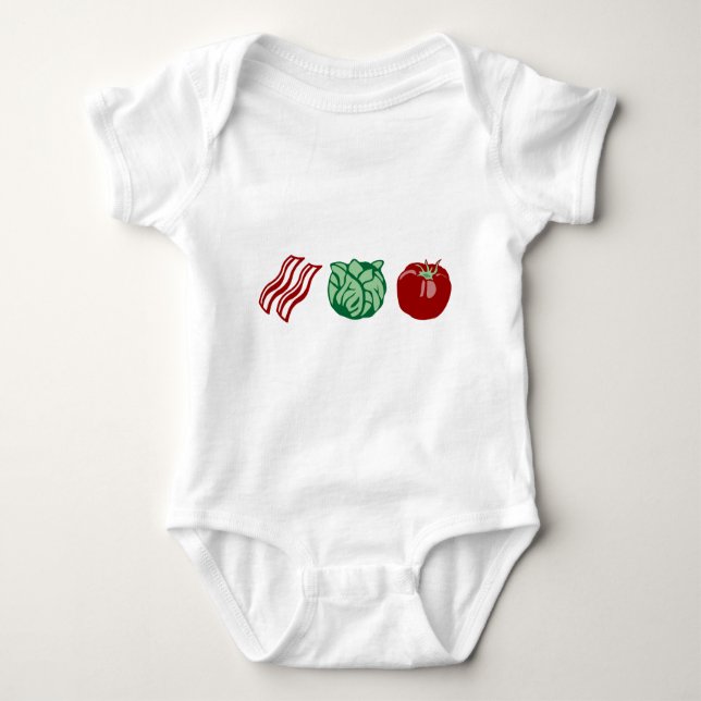 Bacon Lettuce & Tomato - The BLT! Baby Bodysuit (Front)