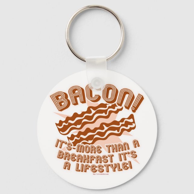 Bacon Lifestyle Key Ring (Front)