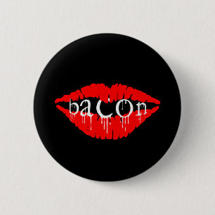 Bacon Lips 6 Cm Round Badge