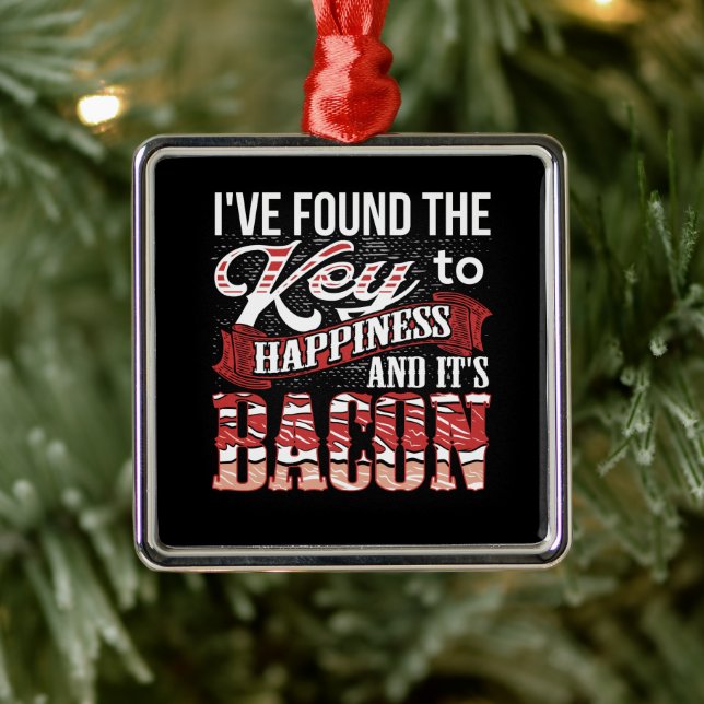 Bacon Lover Gift   Metal Tree Decoration (Tree)