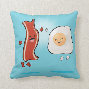 Bacon Loves Eggs Cushion
