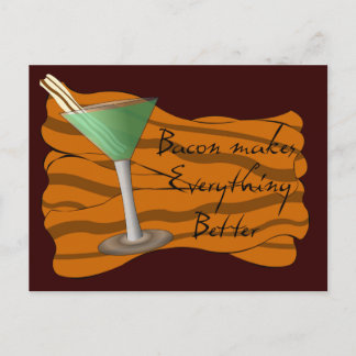 Bacon Martini Recipe Card