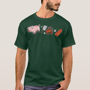 Bacon Meat Pork - Pig Knife Campfire Cooking Bacon T-Shirt