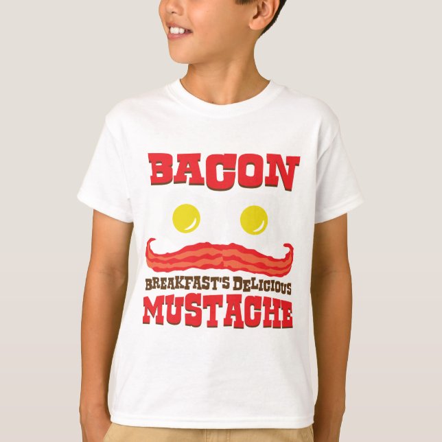 Bacon Moustache T-Shirt (Front)