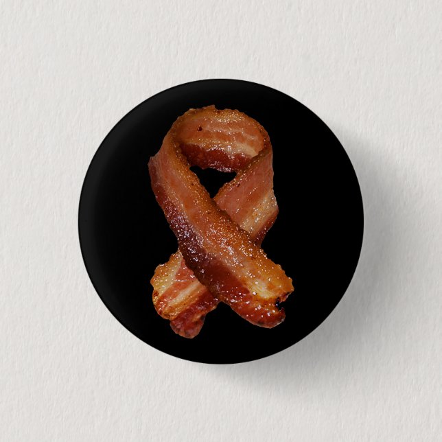 Bacon - Never Forget Button (Front)