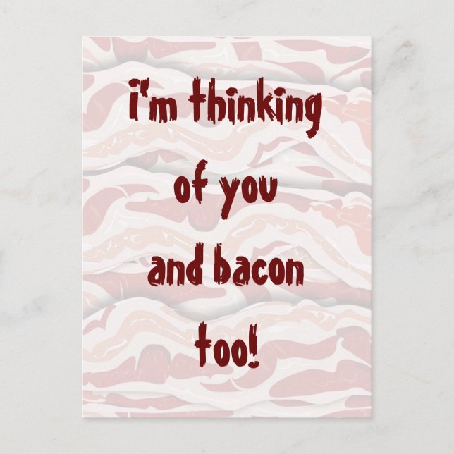 Bacon on Paper Postcard (Front)