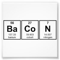 Bacon Periodic Table Element Symbols