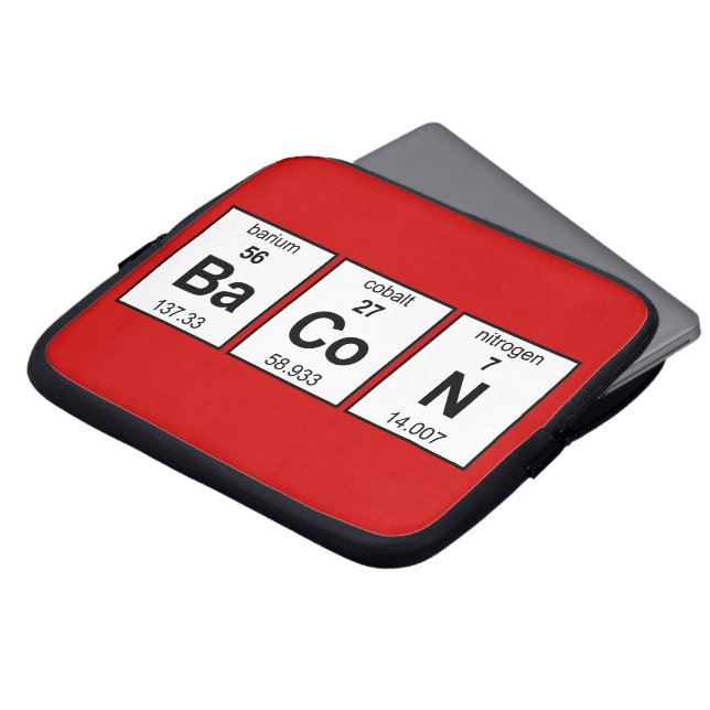 BaCoN Periodic Table Laptop Sleeve (Front Top)