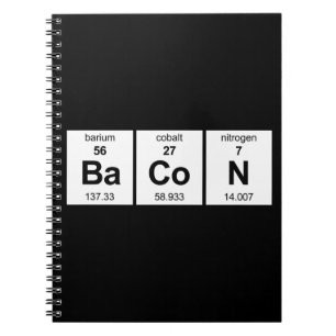 BaCoN Periodic Table Spiral Notebook