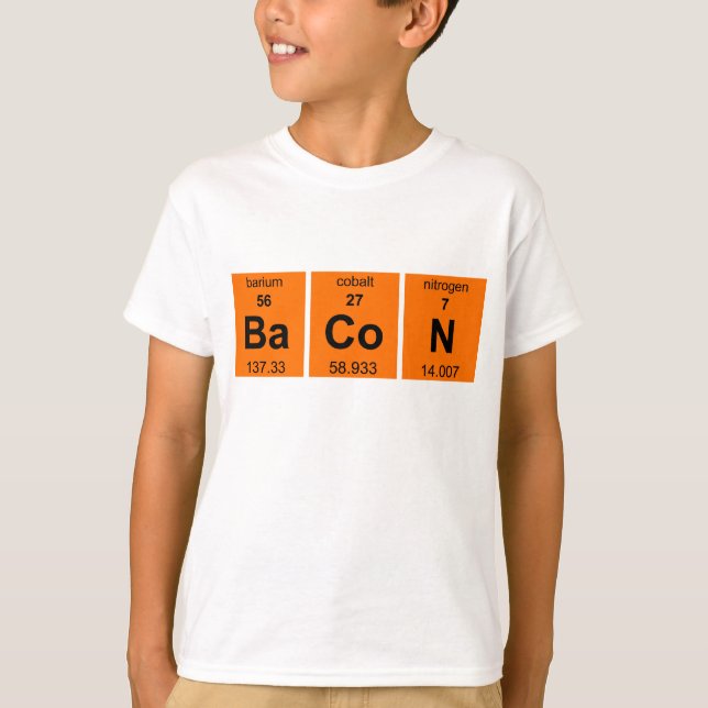 Bacon Periodically T-Shirt (Front)