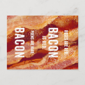 Bacon Poem Postcard