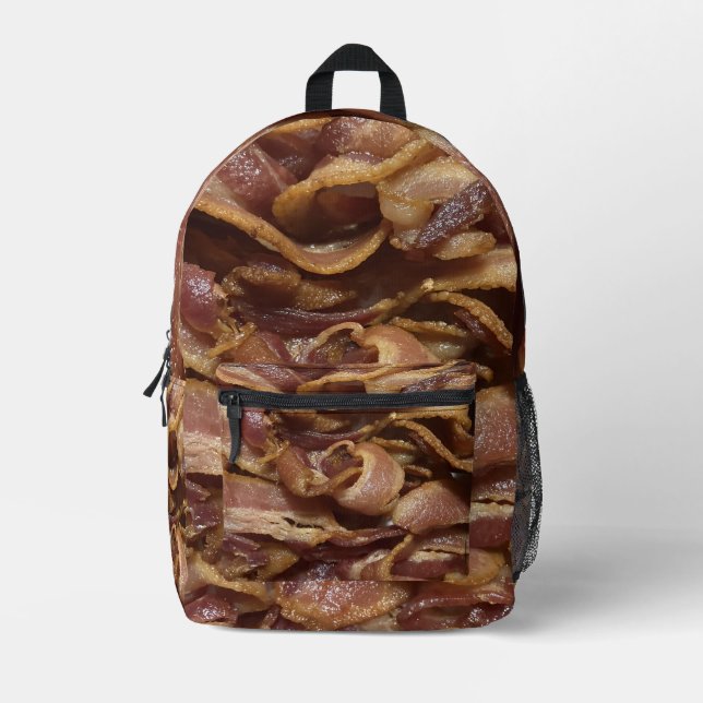Bacon Printed Backpack (Front)
